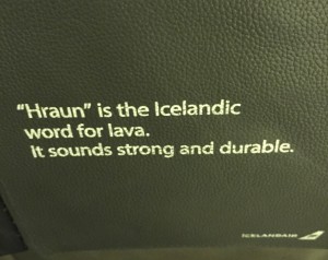 Icelandair seat