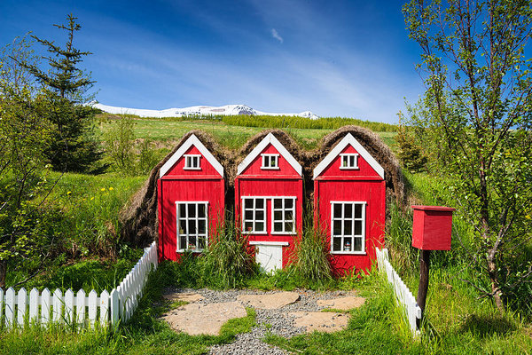 Red elf houses in Iceland - All Things Iceland podcast