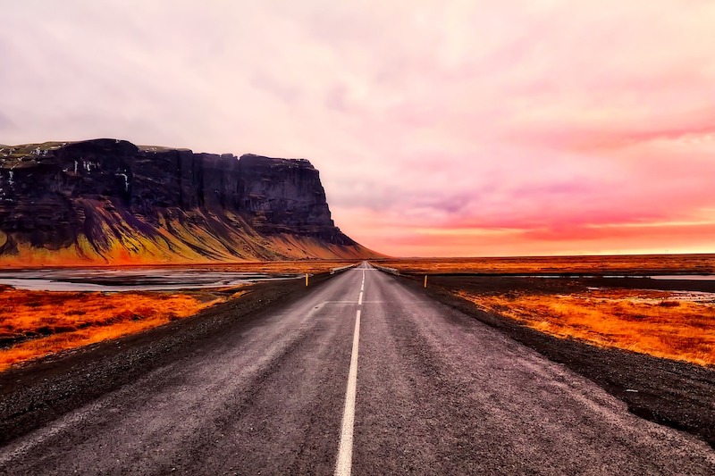 On the ring road in Iceland